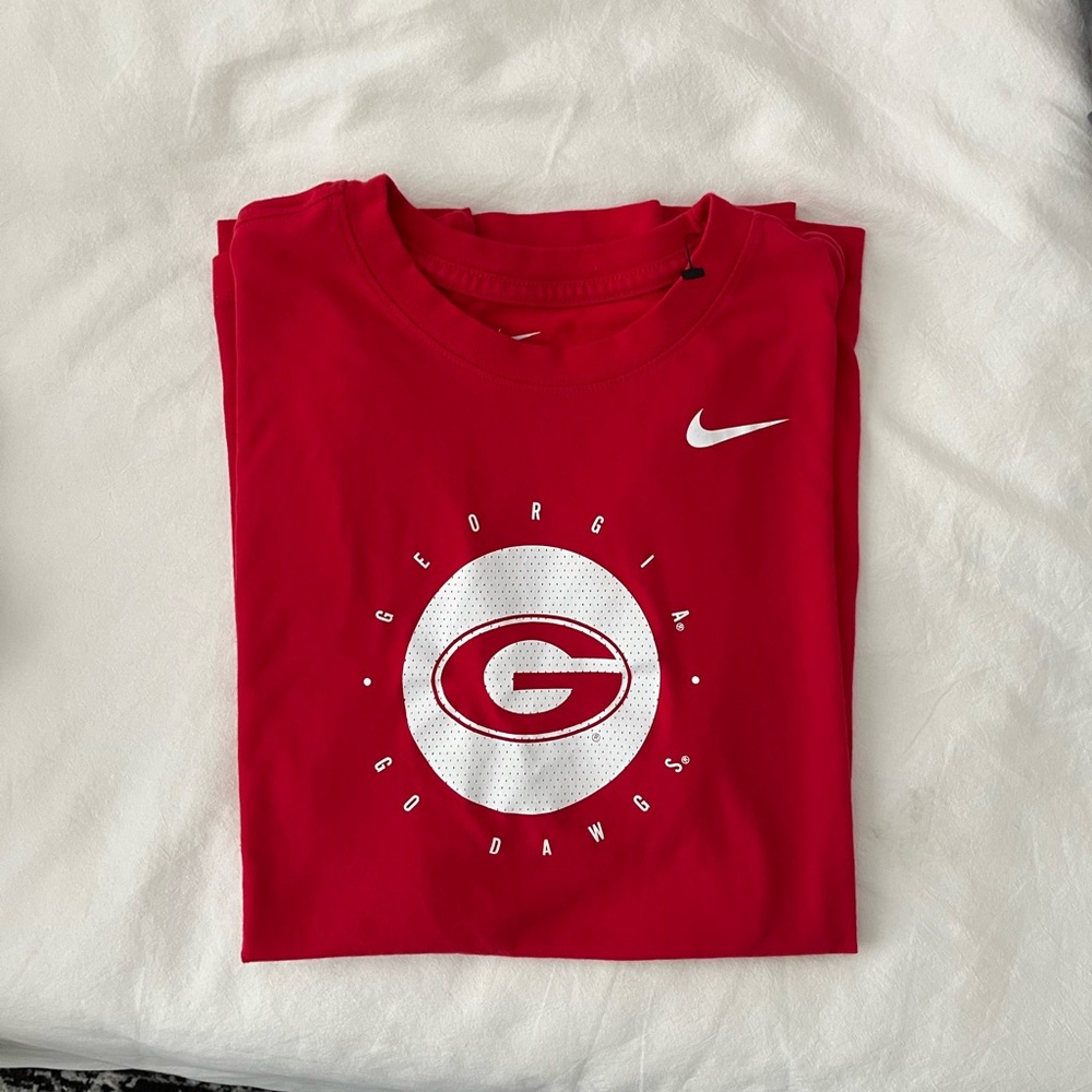 Red Georgia Nike t shirt